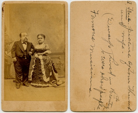 Tom Thumb and Minnie Warren, in their advancing years